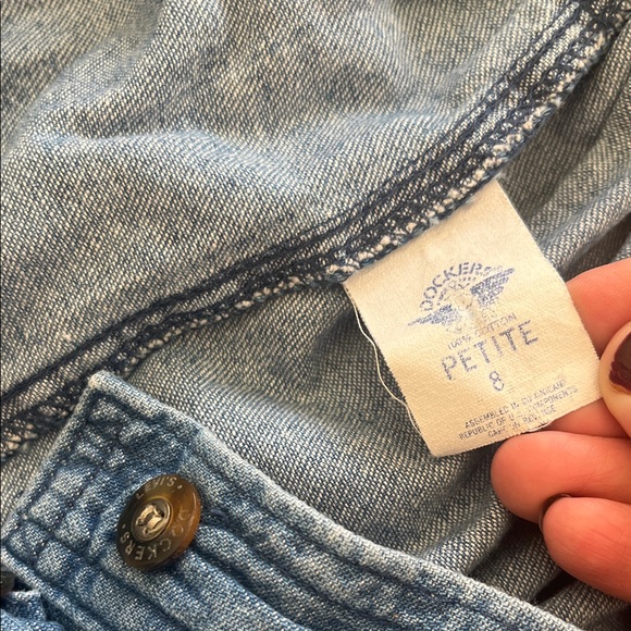 Dockers Petite Denim midi skirt VTG - Picture 3 of 8
